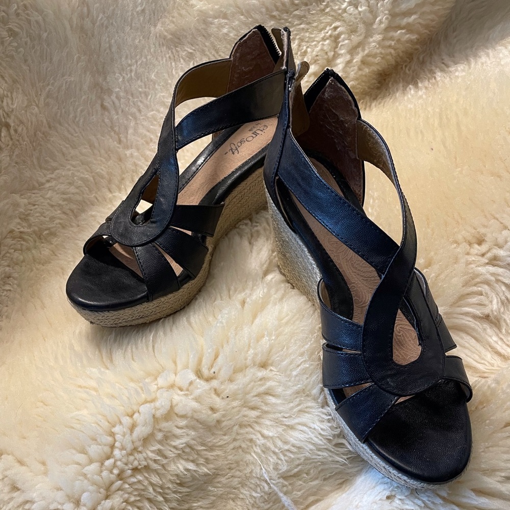Euro soft wedge sandals